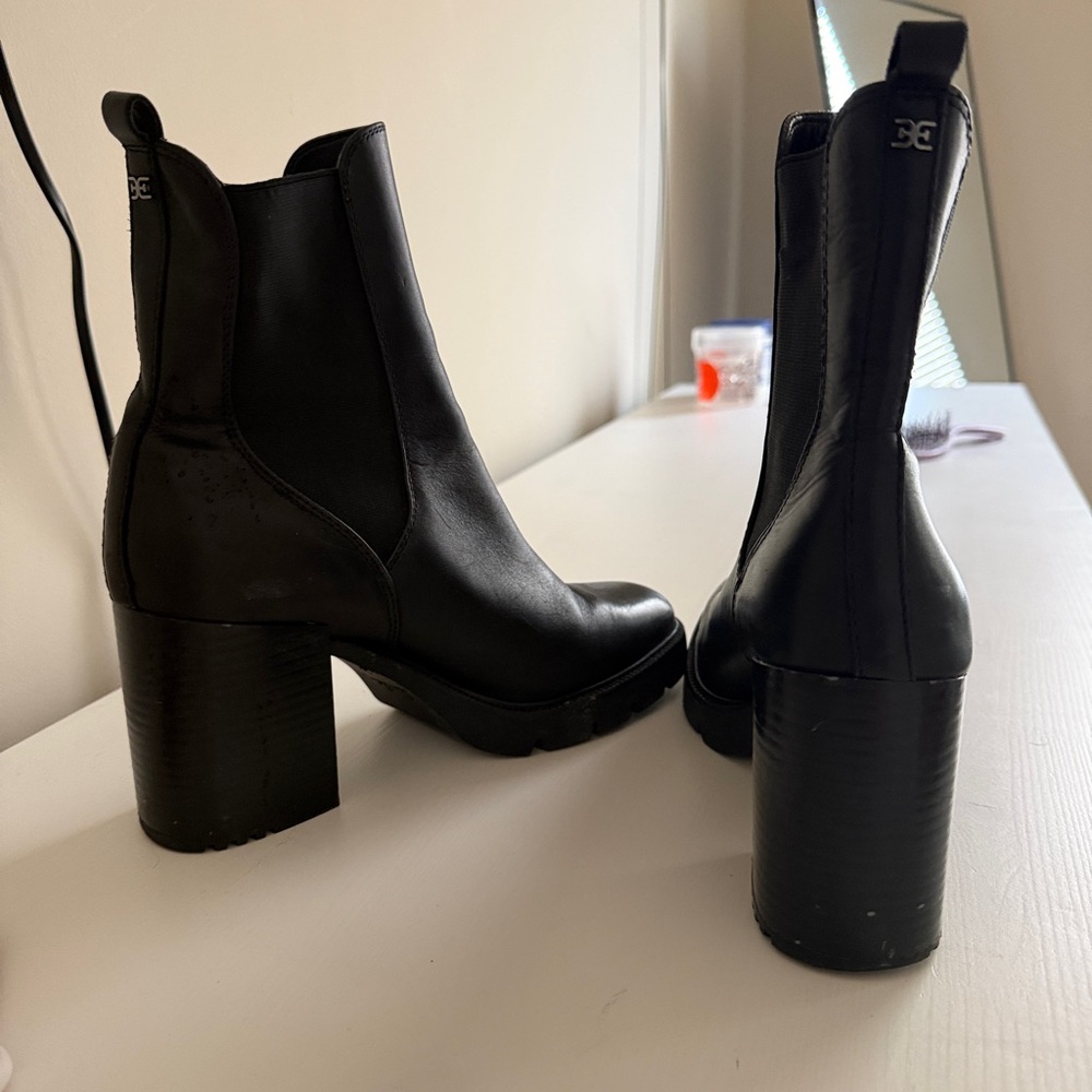 Sam Edelman Black Heeled Boots